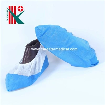 Couvre-chaussures jetables en plastique non tissé CPE/PP